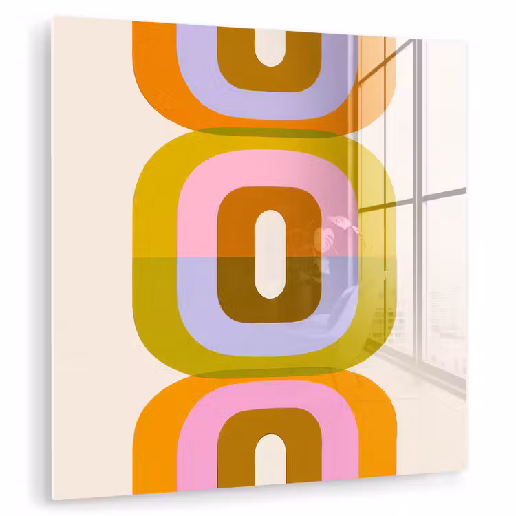 Stapel - Vormen - Geblokt - Oranje plexiglas 5mm klein -zzzproduct_nieuw