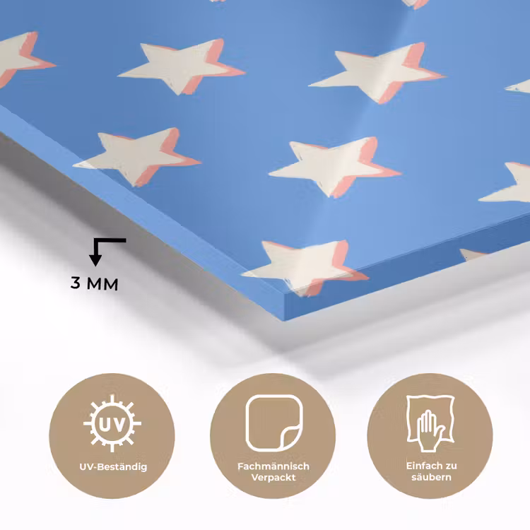 Sterren - Patroon - Blauw plexiglas 5mm klein 11 -wsfeer2_DE