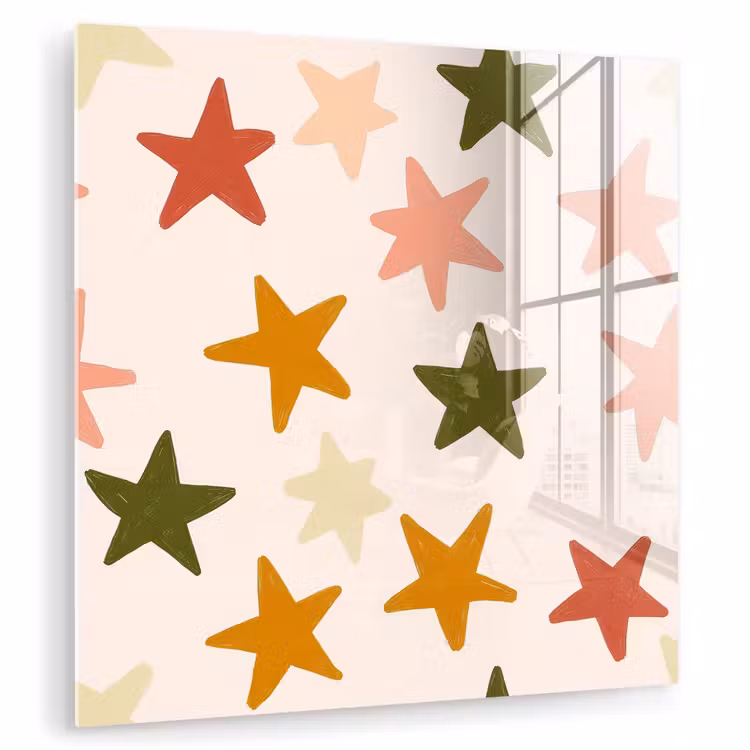 Sterren - Patroon - Kleurrijk plexiglas 5mm klein 11 -zzzproduct_nieuw