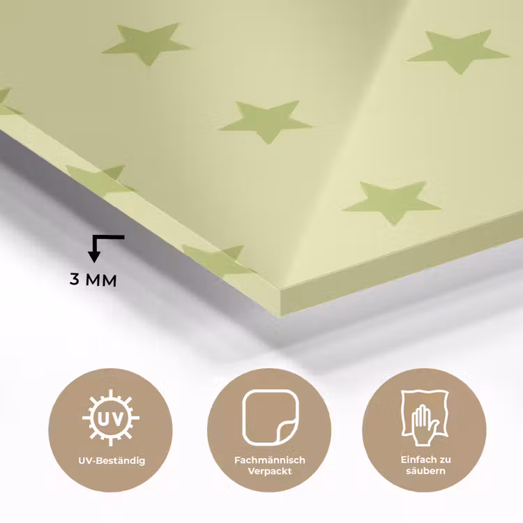 Sterren - Patroon - Groen plexiglas 5mm klein 11 -wsfeer2_DE