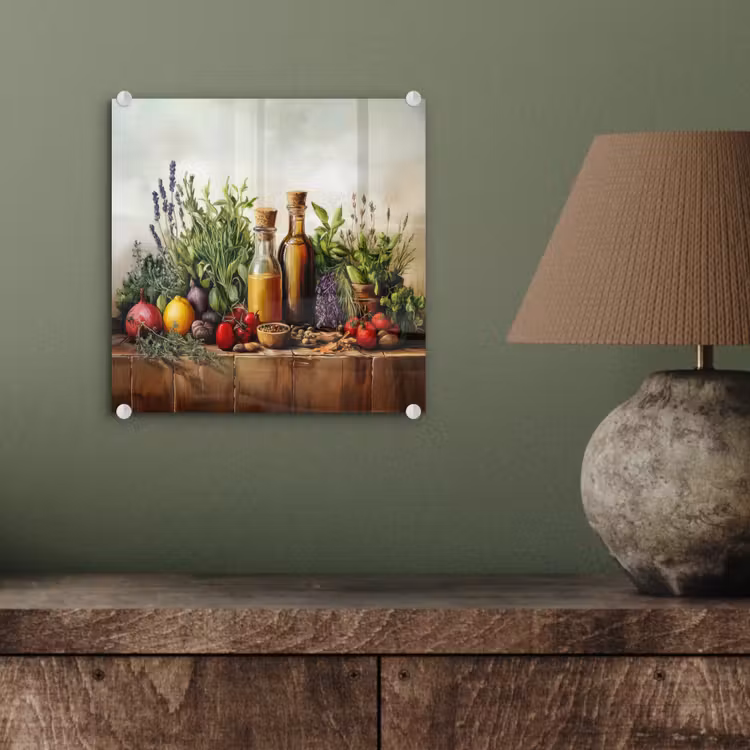 Stilleven - Kruiden - Specerijen - Fruit - Kleurrijk plexiglas 5mm klein -sfeer3
