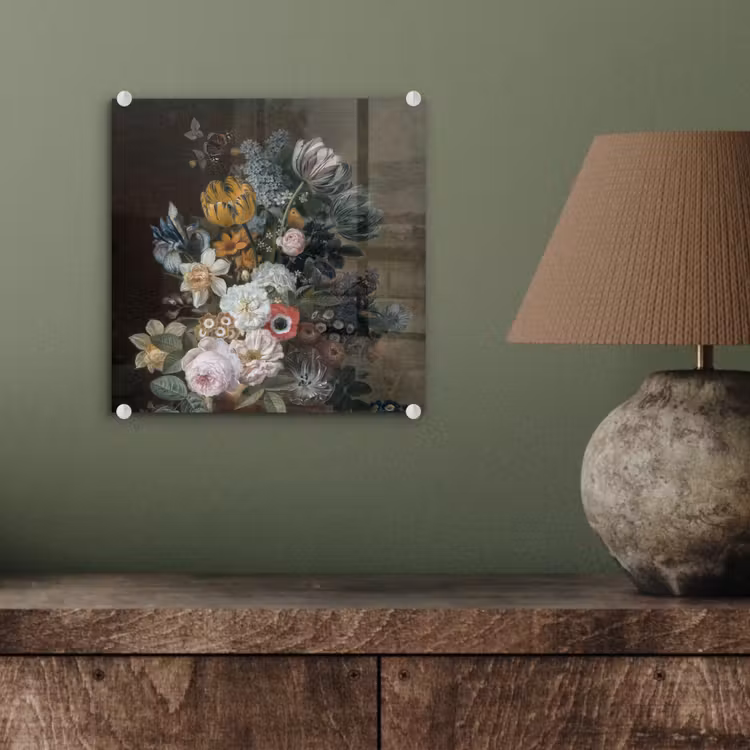 Stilleven met bloemen - Schilderij van Eelke Jelles Eelkema plexiglas 5mm klein -sfeer3