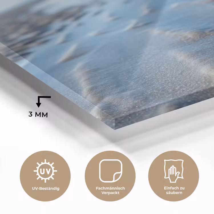 Strand - Schild - Water - Blauw plexiglas 5mm klein -wsfeer2_DE