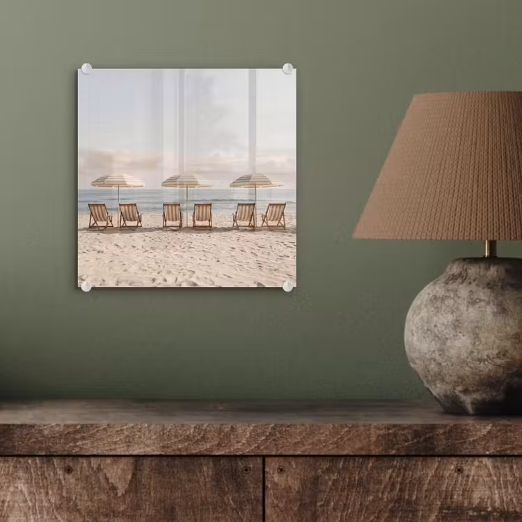 Strand - Stoelen - Parasol plexiglas 5mm klein -sfeer3