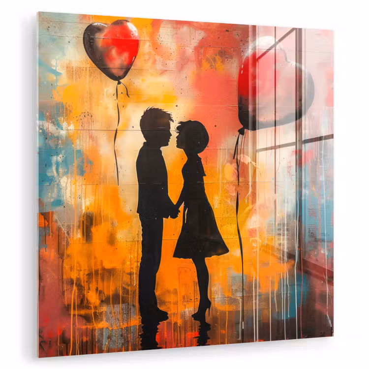 Street art - Liefde - Graffiti - Kunst - Banksy plexiglas 5mm klein -zzzproduct_nieuw