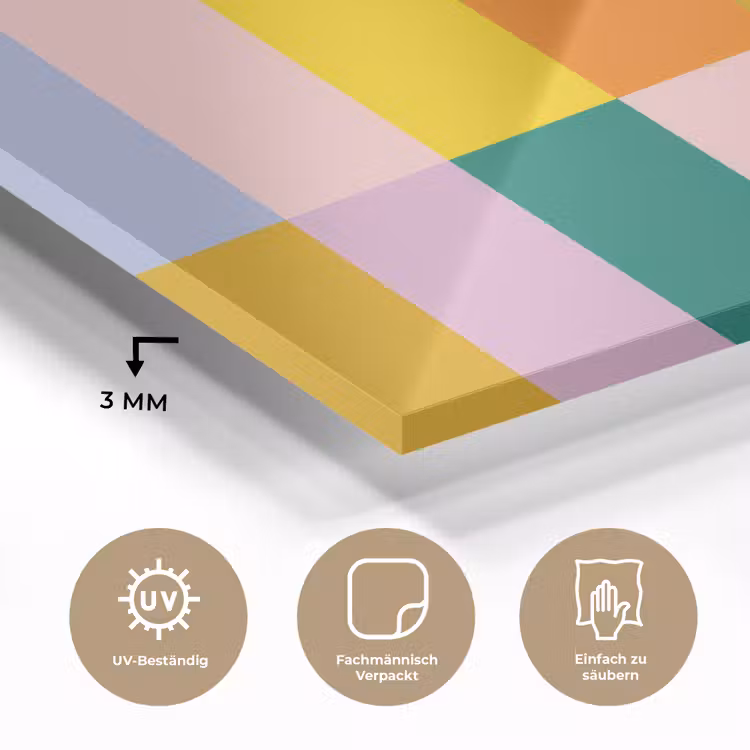 Stroken - Blauw - Patroon - Abstract plexiglas 5mm klein -wsfeer2_DE