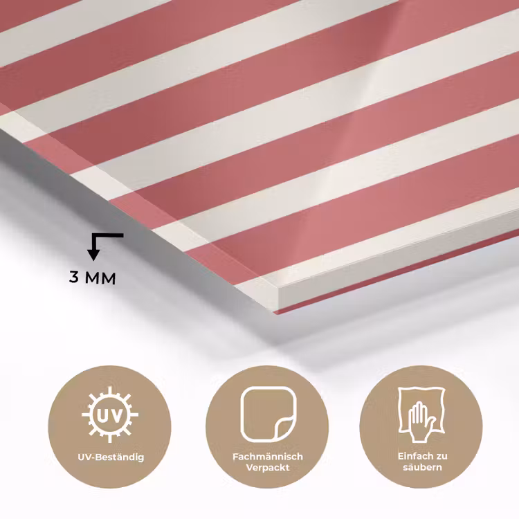 Strepen - Patroon - Rood plexiglas 5mm klein 11 -wsfeer2_DE