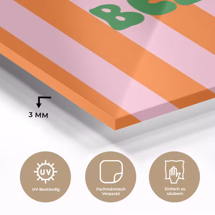 Strepen - Oranje - Verticaal - Ciao bella plexiglas 5mm klein -wsfeer2_DE
