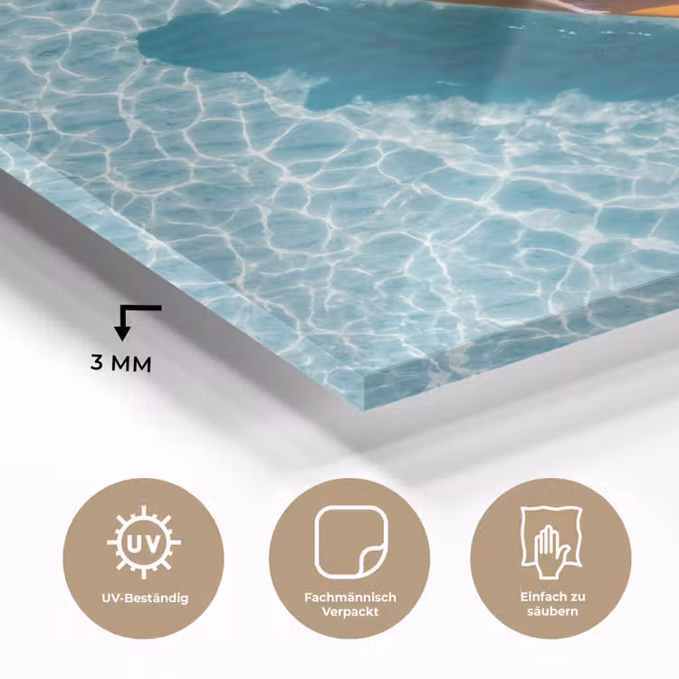 Surfboard - Water - Badpak - Oranje plexiglas 5mm klein -wsfeer2_DE