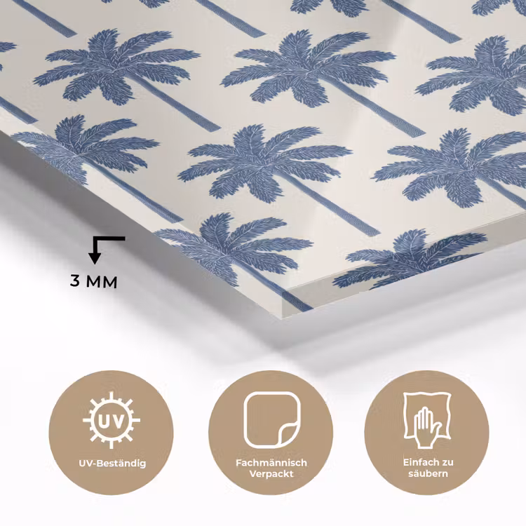 Symmetrisch - Palm - Blauw plexiglas 5mm klein 11 -wsfeer2_DE