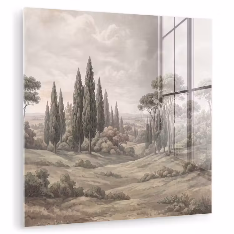 Vallei - Bos - Natuur - Groen plexiglas 5mm klein -zzzproduct_nieuw