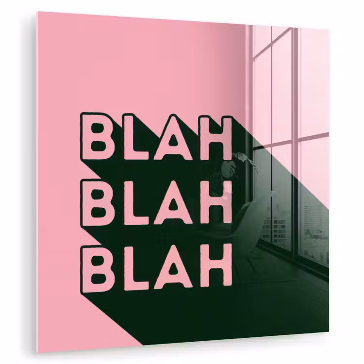 Tekst - Grafisch - Groen - Schaduw plexiglas 5mm klein -zzzproduct_nieuw