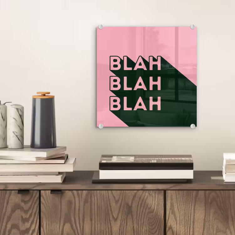 Tekst - Grafisch - Groen - Schaduw plexiglas 5mm klein -sfeer1