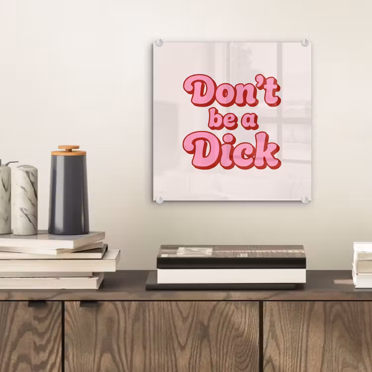 Tekst - Boodschap - Roze plexiglas 5mm klein -sfeer1