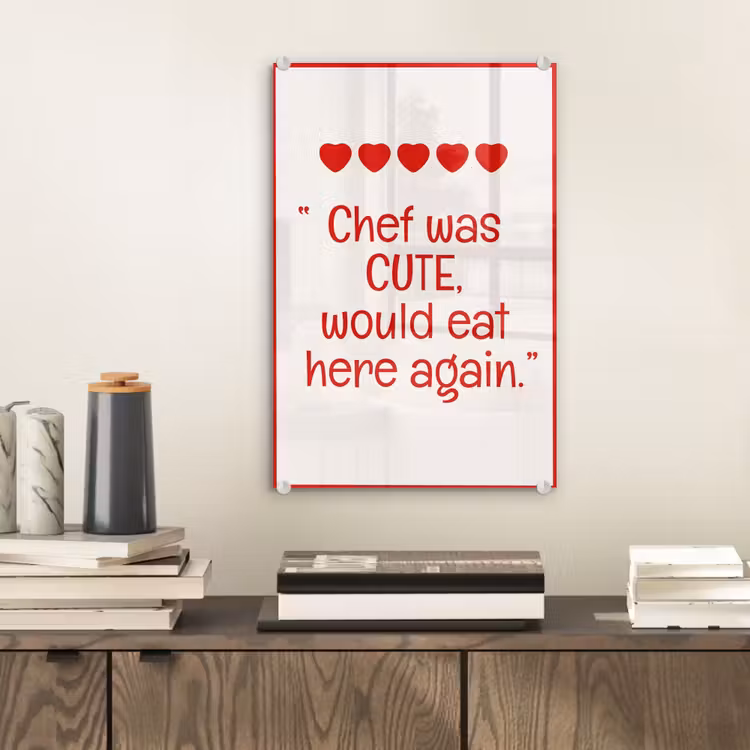 Tekst - Rood - Hartjes plexiglas 5mm klein -sfeer1