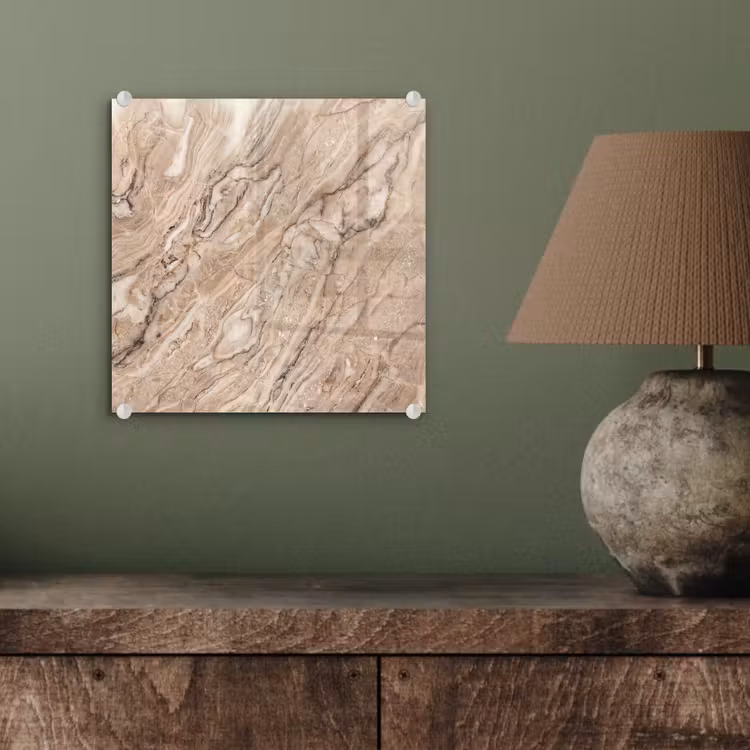 Textuur - Aders - Abstract - Modern - Beige plexiglas 5mm klein -sfeer3