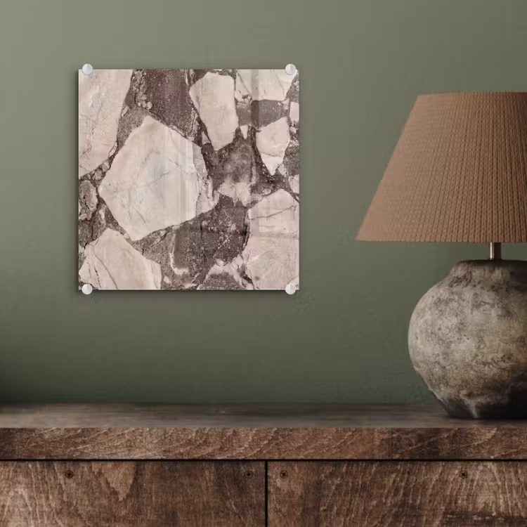 Textuur - Marmer - Abstract - Beige - Bruin plexiglas 5mm klein -sfeer3