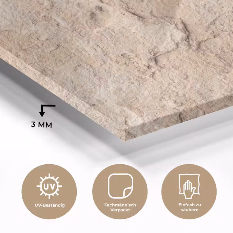 Textuur - Steen - Natuur - Beige plexiglas 5mm klein -wsfeer2_DE