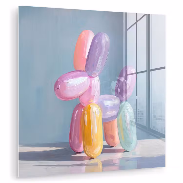 Dier - Ballon - Pasteltinten - Glanzend plexiglas 5mm klein -zzzproduct_nieuw