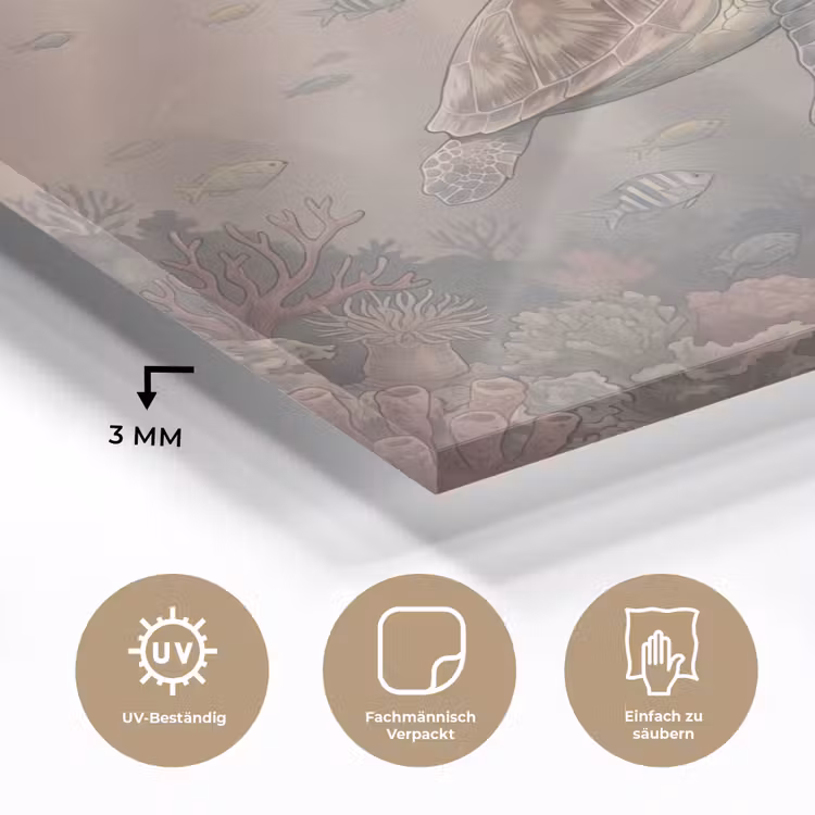 Dier - Onderwater - Oceaan - Illustratie - Zeeleven plexiglas 5mm klein -wsfeer2_DE