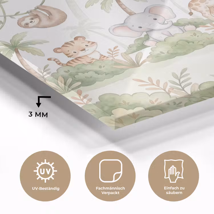Dieren - Jungle - Pastel plexiglas 5mm klein -wsfeer2_DE