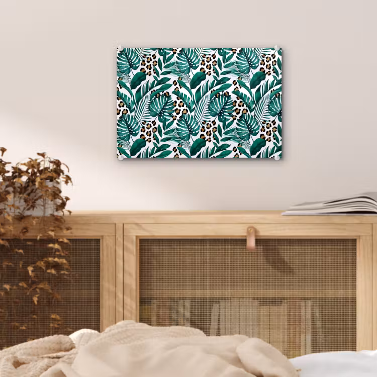 Dierenprint - Panter - Bladeren - Tropisch - Jungle plexiglas 5mm klein -sfeer4
