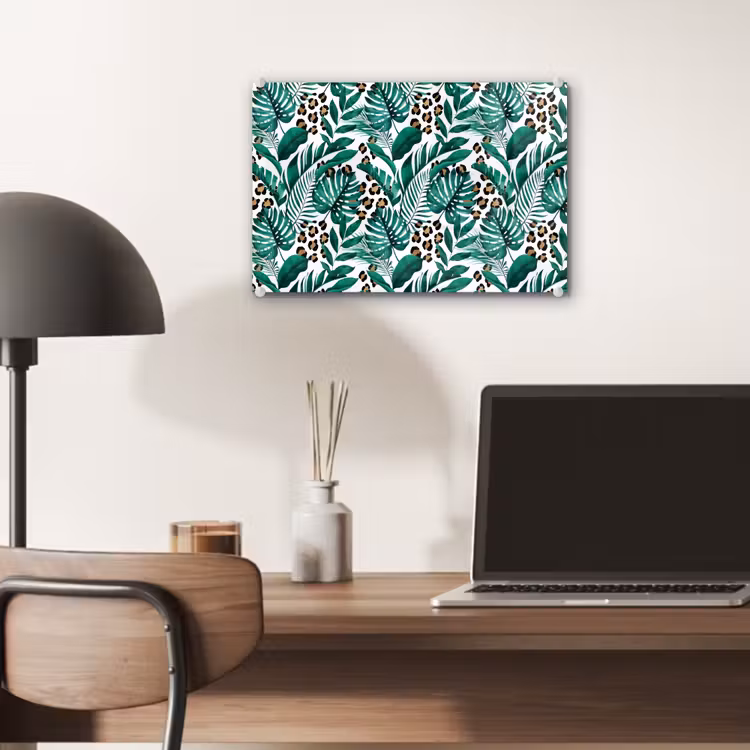 Dierenprint - Panter - Bladeren - Tropisch - Jungle plexiglas 5mm klein -sfeer6