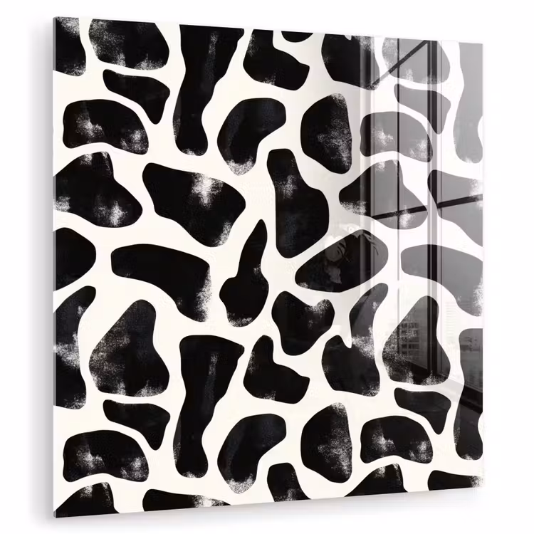 Dierenpatroon - Vlekken - Zwart - Wit plexiglas 5mm klein 11 -zzzproduct_nieuw