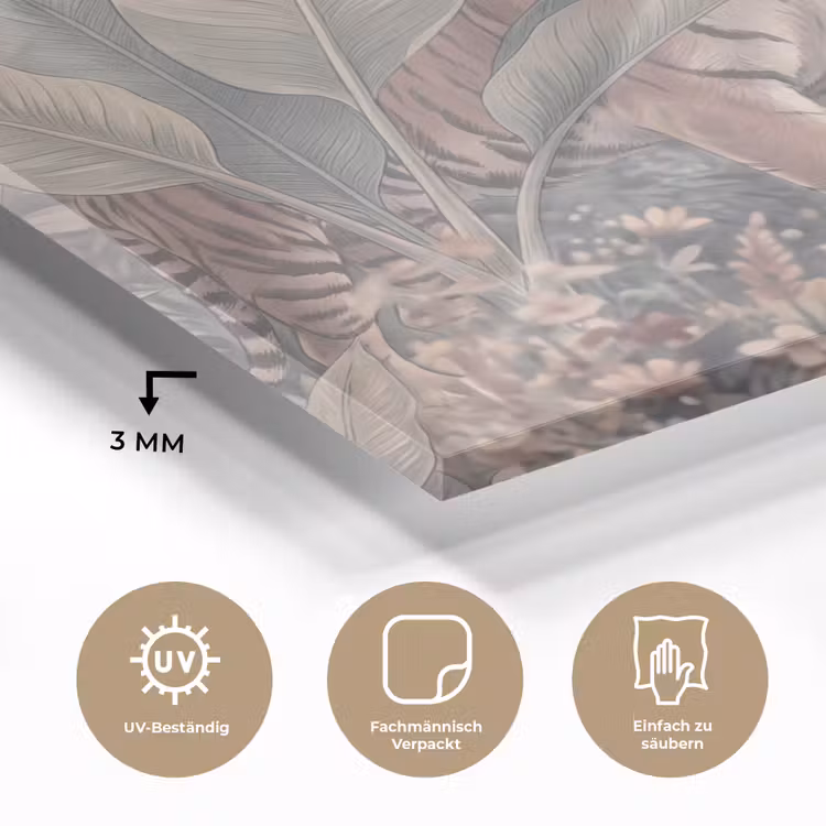 Tijger - Welp - Jungle - Illustratie - Dieren plexiglas 5mm klein -wsfeer2_DE