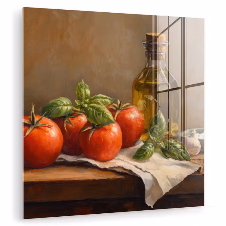 Tomaten - Olijfolie - Stilleven plexiglas 5mm klein -zzzproduct_nieuw