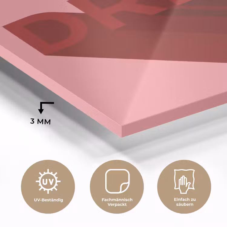 Dream - 3D - Rood - Roze plexiglas 5mm klein -wsfeer2_DE