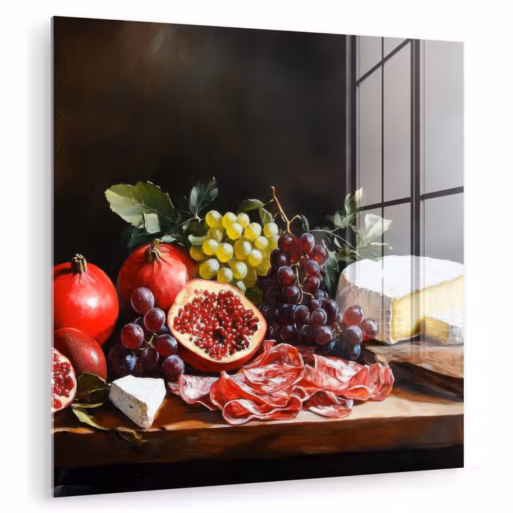 Borrelplank - Stilleven - Vintage plexiglas 5mm klein -zzzproduct_nieuw