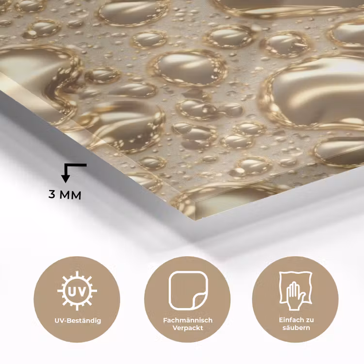 Druppels - Organisch - Goud plexiglas 5mm klein 11 -wsfeer2_DE