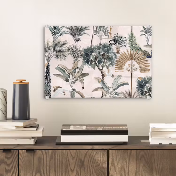 Tropisch - Bomen - Bladeren - Jungle plexiglas 5mm klein -sfeer1
