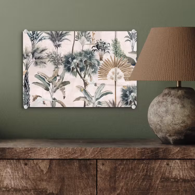 Tropisch - Bomen - Bladeren - Jungle plexiglas 5mm klein -sfeer3