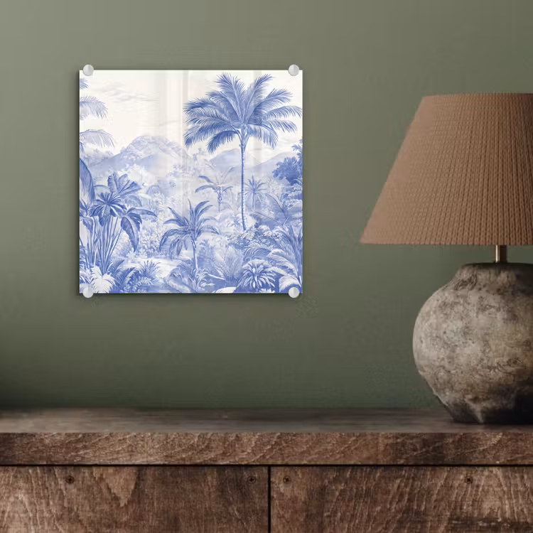 Tropisch - Jungle - Blauw plexiglas 5mm klein -sfeer3