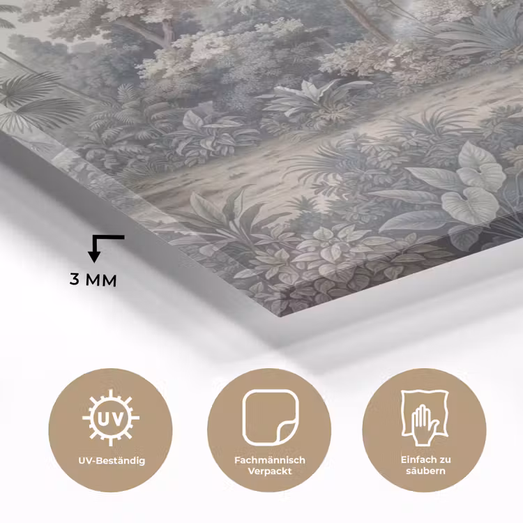 Tropisch - Landschap - Illustratie plexiglas 5mm klein -wsfeer2_DE