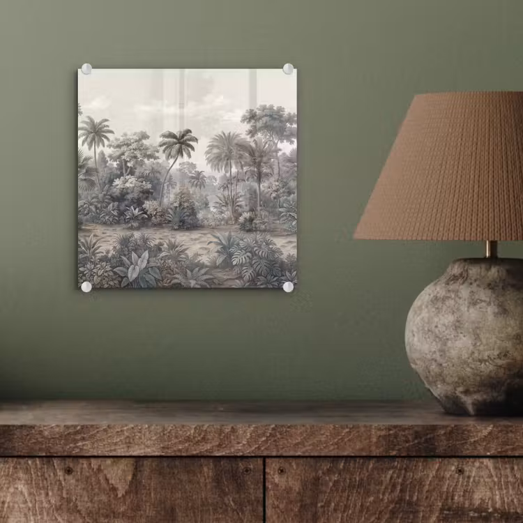 Tropisch - Landschap - Illustratie plexiglas 5mm klein -sfeer3