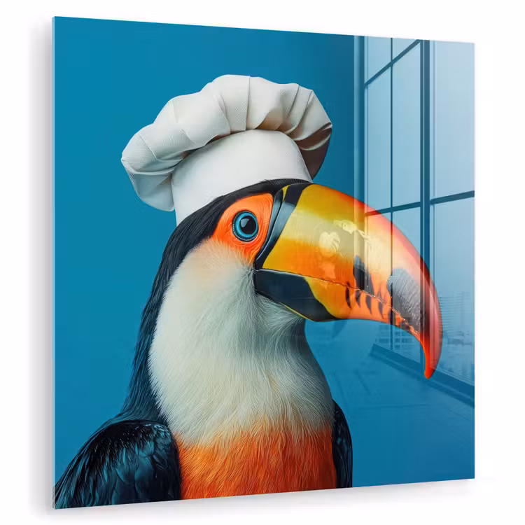 Toekan - Papegaai - Vogel - Koksmuts plexiglas 5mm klein -zzzproduct_nieuw