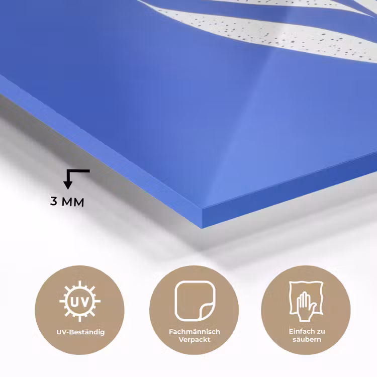 Tulp - Minimalistisch - Bladeren - Wit plexiglas 5mm klein -wsfeer2_DE