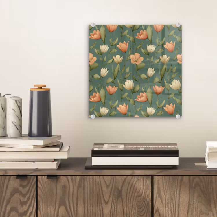Tulpen - Botanisch - Groen plexiglas 5mm klein 11 -sfeer1