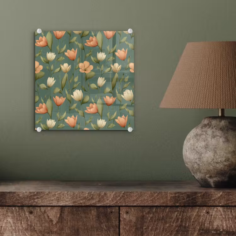 Tulpen - Botanisch - Groen plexiglas 5mm klein 11 -sfeer3