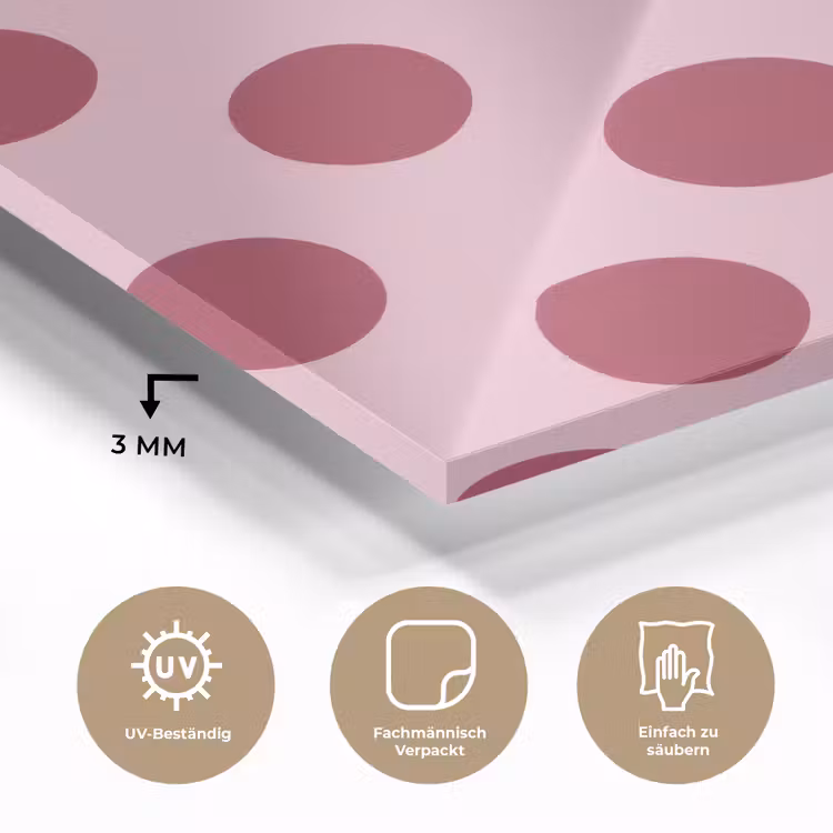 Stippen - Patroon - Bordeaux plexiglas 5mm klein 11 -wsfeer2_DE