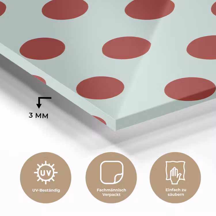 Polka - Dots - Rood plexiglas 5mm klein 11 -wsfeer2_DE