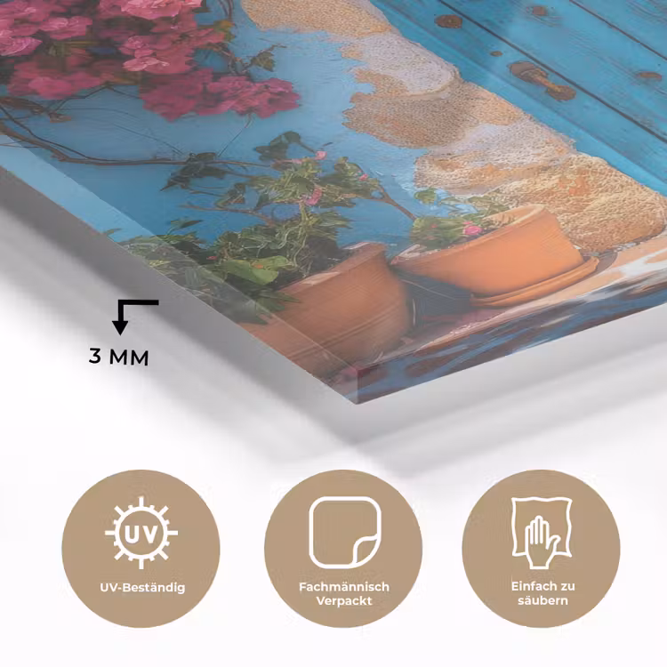 Deur - Hout - Bloemen - Blauw plexiglas 5mm klein -wsfeer2_DE
