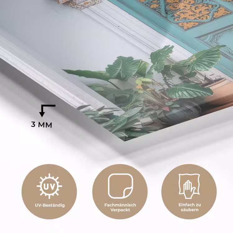 Deur - Patronen - Planten plexiglas 5mm klein -wsfeer2_DE