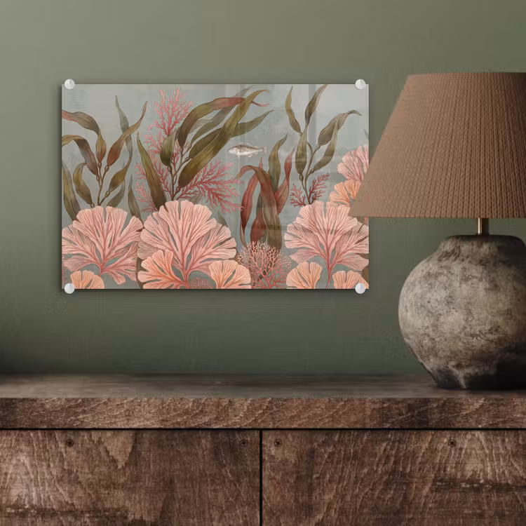 Onderwater - Planten - Vis - Vintage - Groen plexiglas 5mm klein -wsfeer2_DE