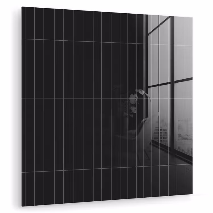 Verticaal - Wandtegel - Mat - Zwart plexiglas 5mm klein 11 -zzzproduct_nieuw