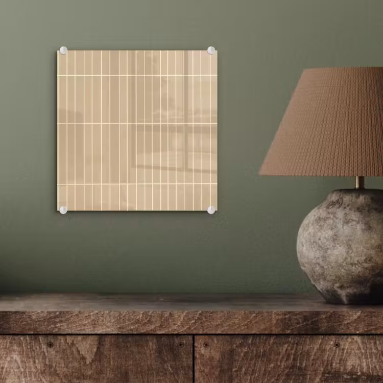 Verticaal - Wandtegel - Zand - Beige plexiglas 5mm klein 11 -sfeer3