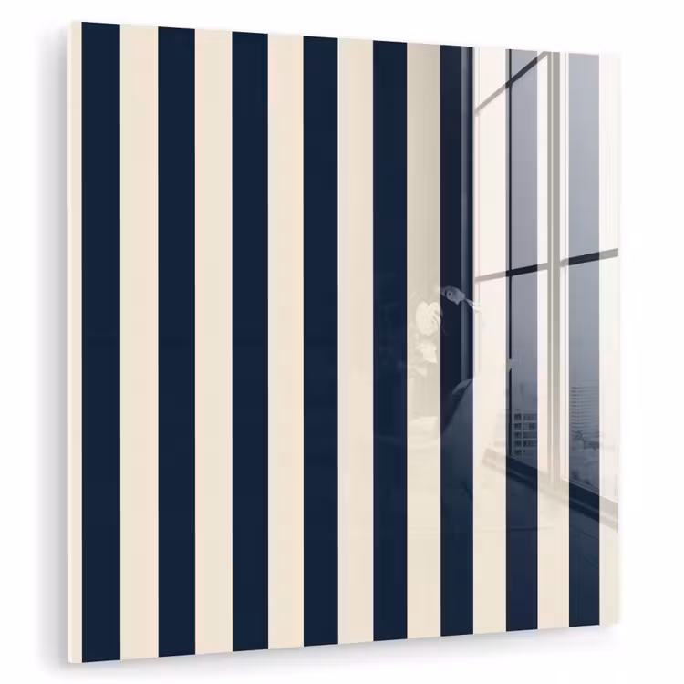 Verticale strepen - Blauw - Crème plexiglas 5mm klein 11 -zzzproduct_nieuw